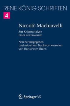 Paperback Niccolò Machiavelli: Zur Krisenanalyse Einer Zeitenwende [German] Book