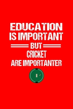 Cricket Notebook: Cricket Education Humor Sarcastic Funny Christmas Gift - Red Dotted Dot Grid Bullet Notebook - Diary, Planner, Gratitude, Writing, Goal, Log Journal - 6x9 120 pages