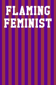 Flaming Feminist: Graph Paper Notebook 6”x9” 120 Pages