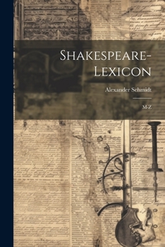 Paperback Shakespeare-Lexicon: M-Z Book