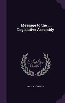 Hardcover Message to the ... Legislative Assembly Book