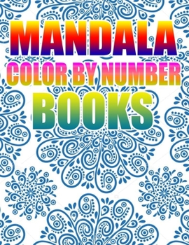 Paperback Mandala Color by Number Books: Kids and Adults Book