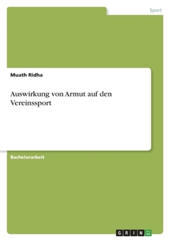 Paperback Auswirkung von Armut auf den Vereinssport [German] Book