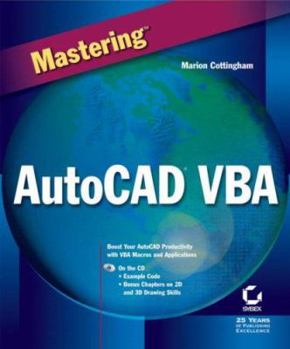 Paperback Mastering AutoCAD VBA [With CD-ROM] Book