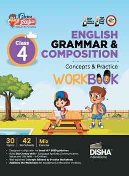 Paperback Perfect Genius Class 4 English Grammar & Composition Concepts & Practice Workbook Follows NEP 2020 Guidelines Book