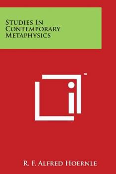 Paperback Studies In Contemporary Metaphysics Book