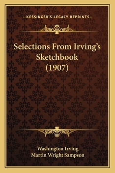 Paperback Selections From Irving's Sketchbook (1907) Book