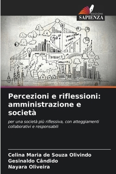 Paperback Percezioni e riflessioni: amministrazione e società [Italian] Book