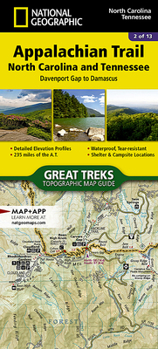 Appalachian Trail, Davenport Gap to Damascus [North Carolina, Tennessee] (National Geographic Trails Illustrated Map)