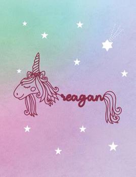 Paperback Reagan: Unicorn Name Notebook Book