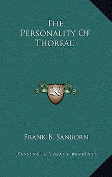 Paperback The Personality Of Thoreau Book