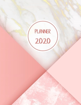 Paperback Planner 2020: Monthly and Weekly Planner. Week on 1 page. Start your week with weekly Focus, Tasks, To-Dos. Monday start week. 11.0" Book