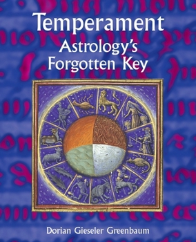 Paperback Temperament - Astrology's Forgotten Key Book