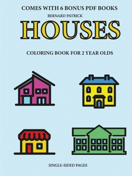 Paperback Coloring Books for 2 Year Olds (Houses) Book