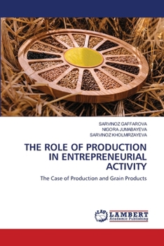 Paperback The Role of Production in Entrepreneurial Activity Book