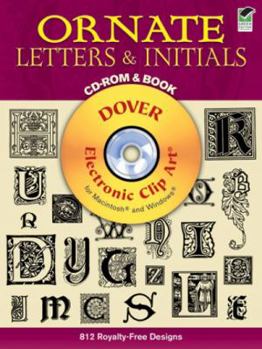 Paperback Ornate Letters and Initials CD-ROM and Book [With CDROM] Book
