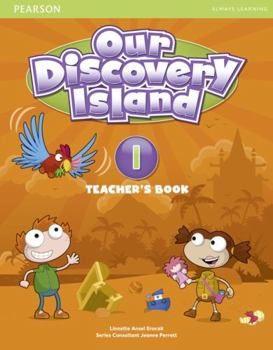 Spiral-bound Our Discovery Island Level 1 Teacher's Book plus pin code Book