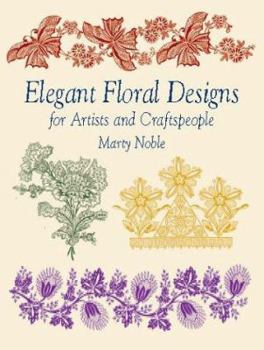 Paperback Elegant Floral Designs for Artists and Craftspeople (Dover Pictorial Archive Series) Book