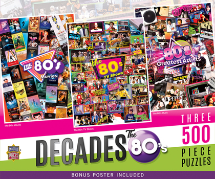 Misc. 3-Pack 500pc Puzzles - The 80's Book