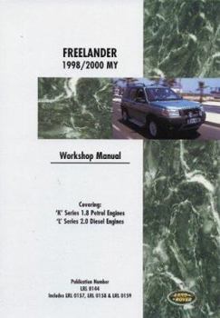 Paperback Land Rover Freelander 98-00 of Book