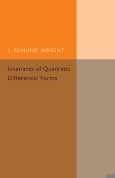 Paperback Invariants of Quadratic Differential Forms Book