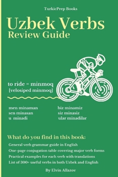 Paperback The Uzbek Verbs: Review Guide Book