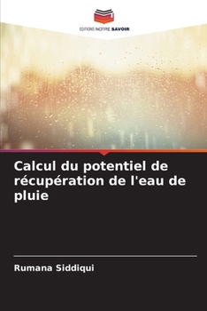 Paperback Calcul du potentiel de récupération de l'eau de pluie [French] Book