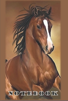 Paperback Notebook: Brown Horse Cover Full-Page Lined Paperback Book