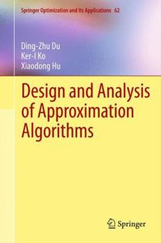 Hardcover Design and Analysis of Approximation Algorithms Book