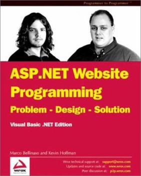 Paperback ASP. Net Website Programming: Problem-Design-Solution Visual Basic.Net Edition Book
