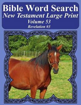 Paperback Bible Word Search New Testament Large Print Volume 53: Revelation #3 Book
