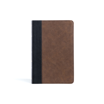 Imitation Leather KJV Thinline Bible, Black/Brown Leathertouch Book