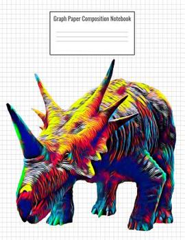 Paperback Graph Paper Composition Notebook: Quad Ruled 5 Squares Per Inch, 110 Pages, Colorful Dinosaur Cover, 8.5 X 11 Inches / 21.59 X 27.94 CM Book