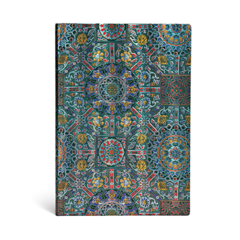 Diary Paperblanks Padma Sacred Tibetan Textiles Hardcover Grande Unlined Elastic Band Closure 128 Pg 120 GSM Book