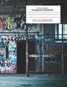 Paperback Graffiti Theme College Ruled Composition Notebook Book