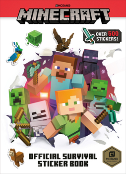 Paperback Minecraft Official Survival Sticker Book (Minecraft) Book