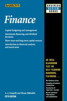 Paperback Finance (Barron's Business Review Series) Book