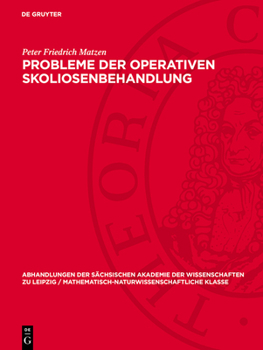 Hardcover Probleme der operativen Skoliosenbehandlung [German] Book