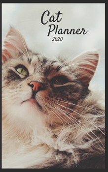 Paperback Cat Planner 2020: A 2020 Purse sized planner with Vision boards, To Do Lists & Password tracker with Pretty Cat Cover Book