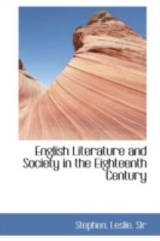 English Literature and Society in the Eighteenth Century