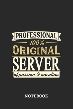 Professional Original Server Notebook of Passion and Vocation: 6x9 inches - 110 dotgrid pages • Perfect Office Job Utility • Gift, Present Idea