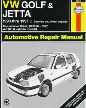 Paperback VW Golf & Jetta '93'97 Book