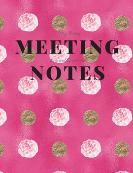 My Boring Meeting Survival Guide and Notes: 8.5x11 Meeting Notebook and Puzzle Book