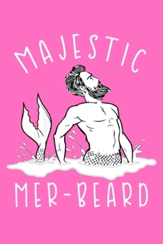 Paperback Majestic Mer Beard: Notebook Wide Rule Book