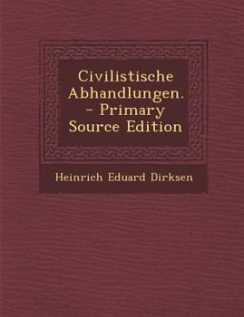 Paperback Civilistische Abhandlungen. [German] Book
