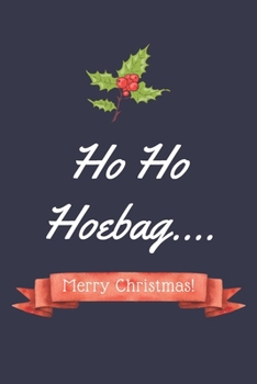 Paperback Ho Ho Hoebag.... Merry Christmas!: Alternative Christmas Gift For Women: Small Lined Notebook / Stocking Filler Book