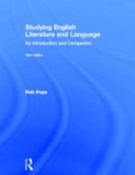 Hardcover Studying English Literature and Language: An Introduction and Companion Book