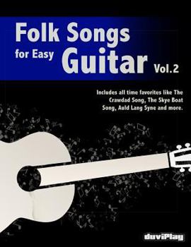 Paperback Folk Songs for Easy Guitar. Vol 2 Book