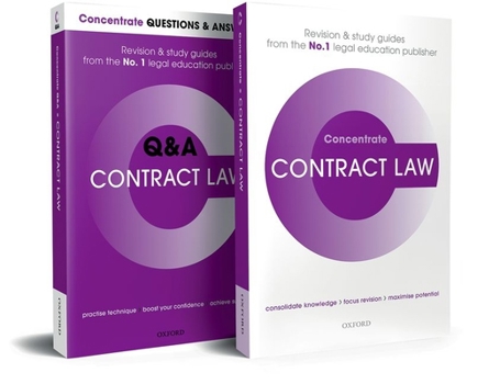 Paperback Contract Law Revision Concentrate Pack: Law and Revision Study Guide Book
