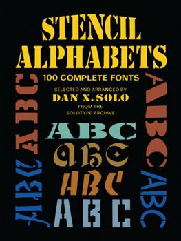 Paperback Stencil Alphabets Book